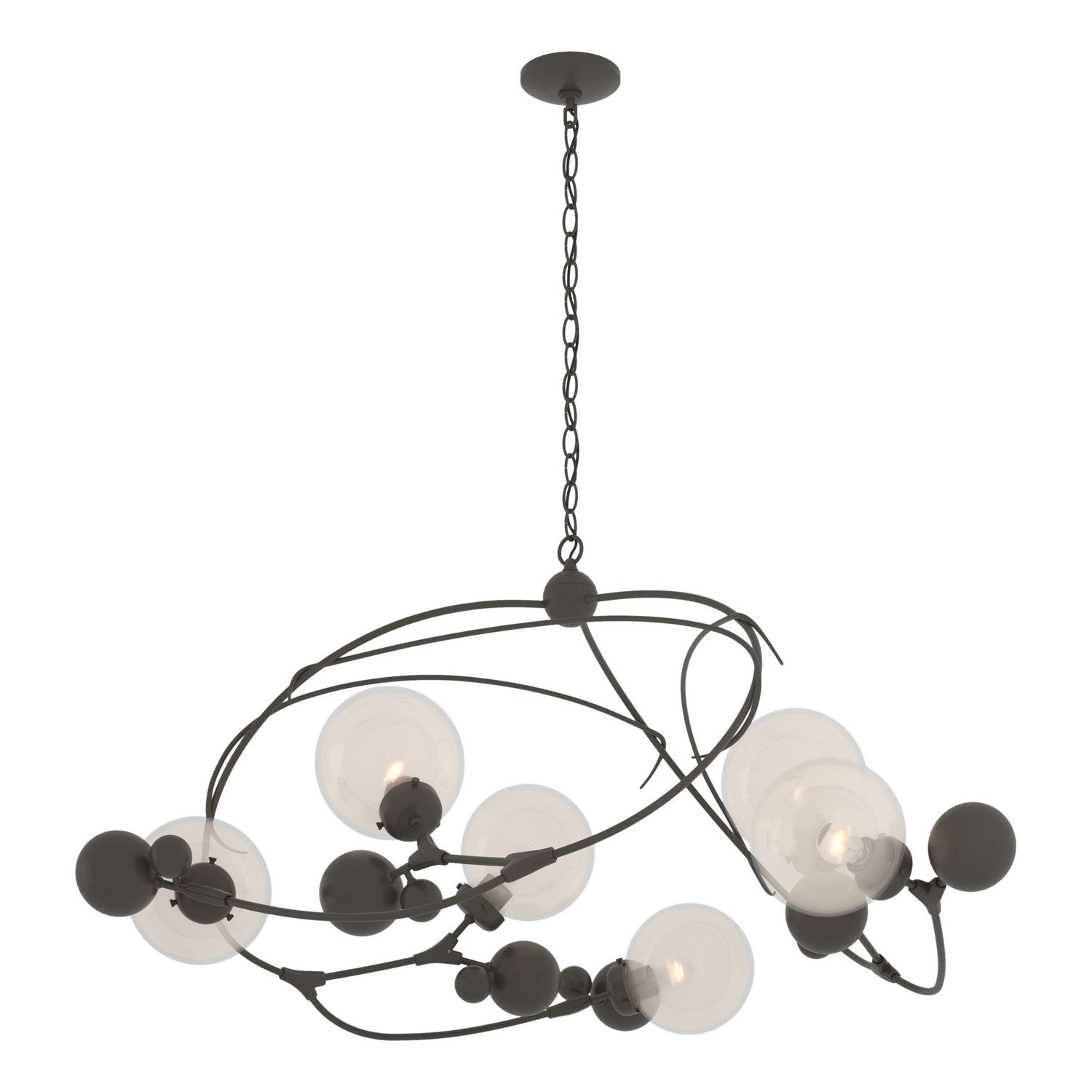 Hubbardton Forge - 136421-SKT-07-WF0639 - Sprig Circular Pendant - Sprig - Dark Smoke