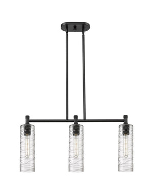 Innovations - 434-3I-BK-G434-12DE - LED Island Pendant - Downtown Urban - Matte Black