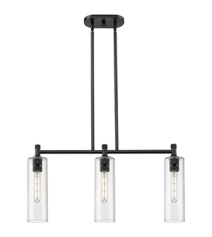 Innovations - 434-3I-BK-G434-12SDY - LED Island Pendant - Downtown Urban - Matte Black