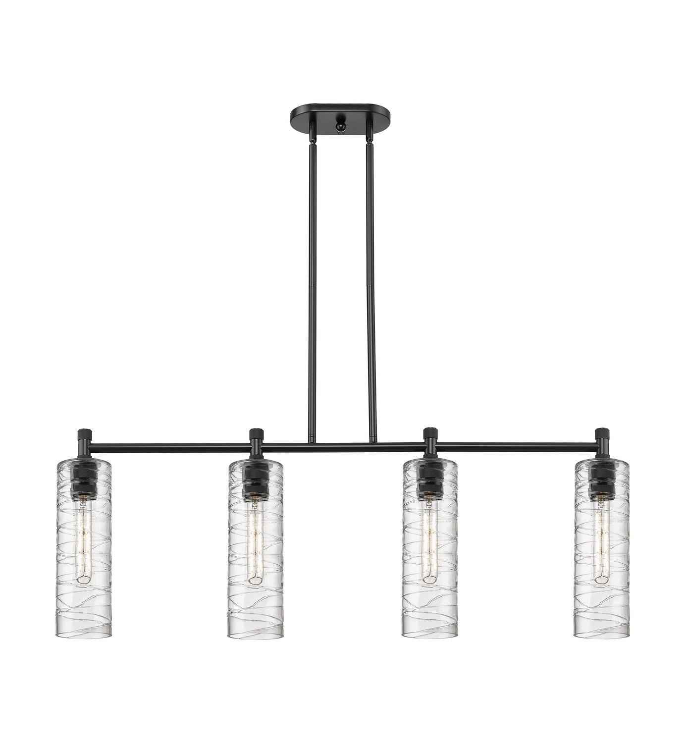 Innovations - 434-4I-BK-G434-12DE - LED Island Pendant - Downtown Urban - Matte Black