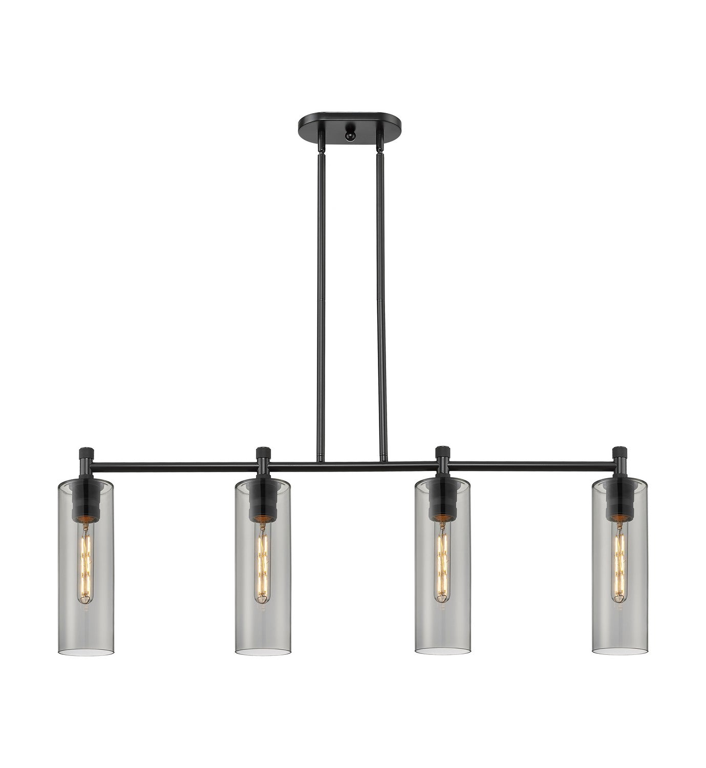 Innovations - 434-4I-BK-G434-12SM - LED Island Pendant - Downtown Urban - Matte Black