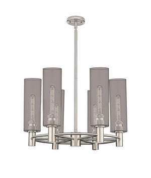 Innovations - 434-6CR-PN-G434-12SM - LED Chandelier - Downtown Urban - Polished Nickel