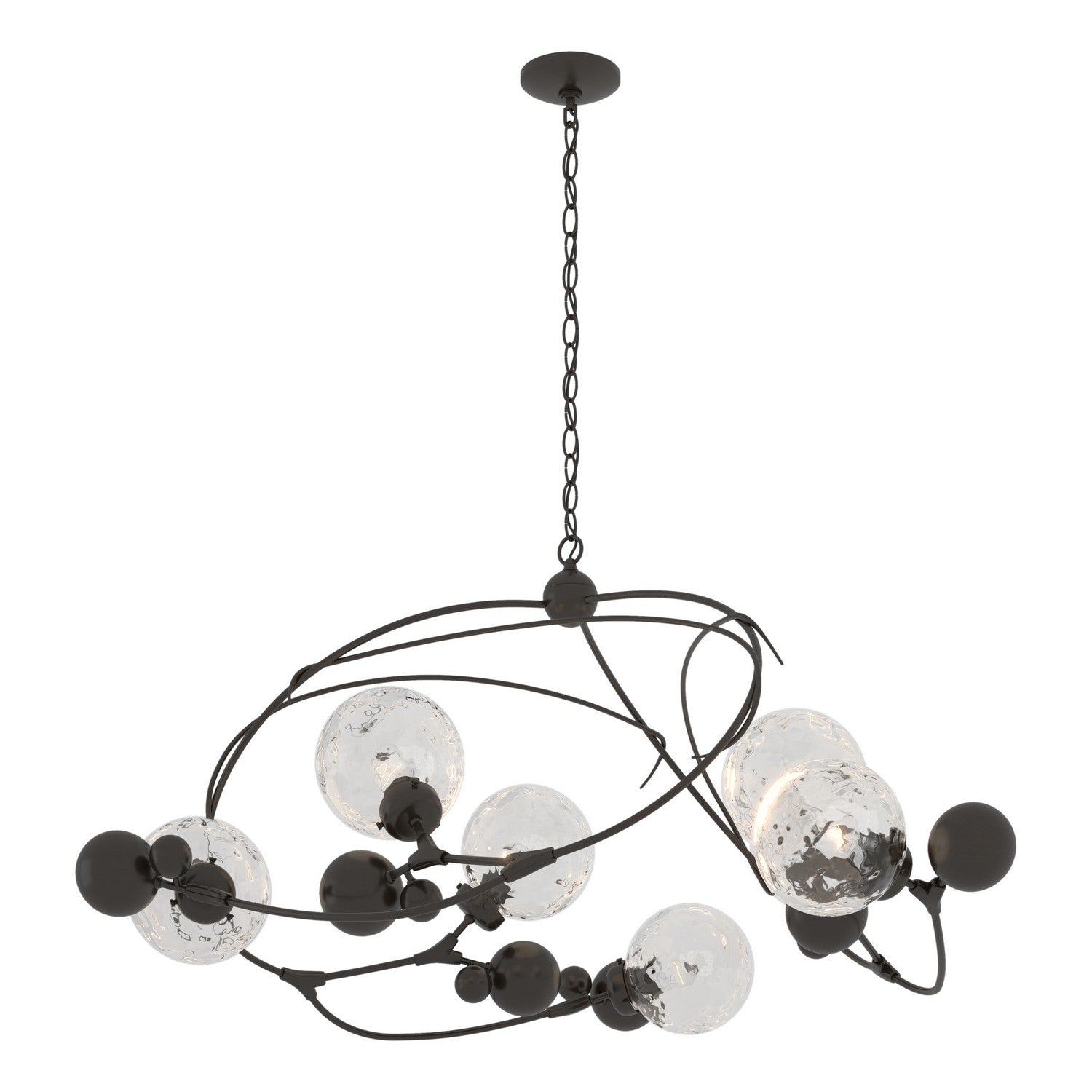 Hubbardton Forge - 136421-SKT-14-LL0639 - Sprig Circular Pendant - Sprig - Oil Rubbed Bronze