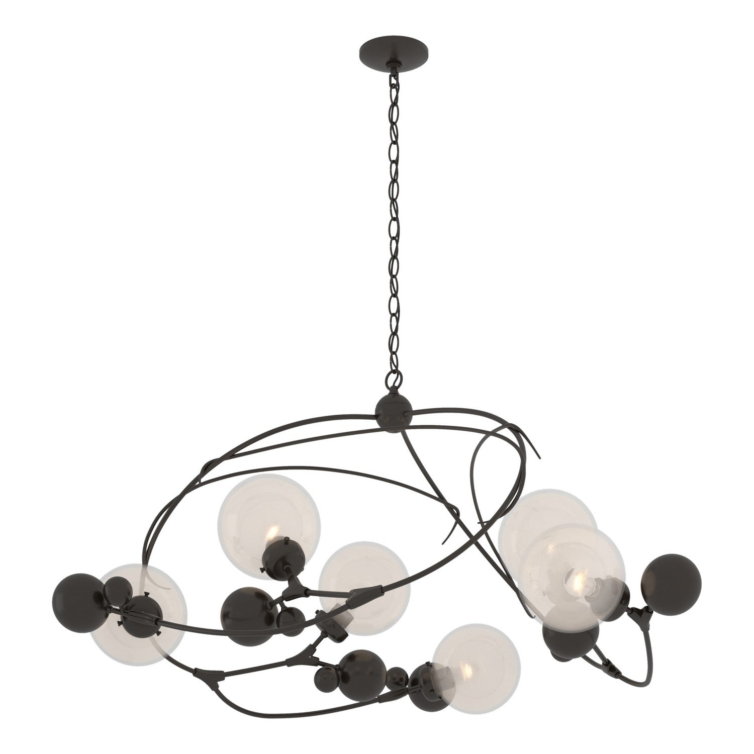Hubbardton Forge - 136421-SKT-14-WF0639 - Sprig Circular Pendant - Sprig - Oil Rubbed Bronze