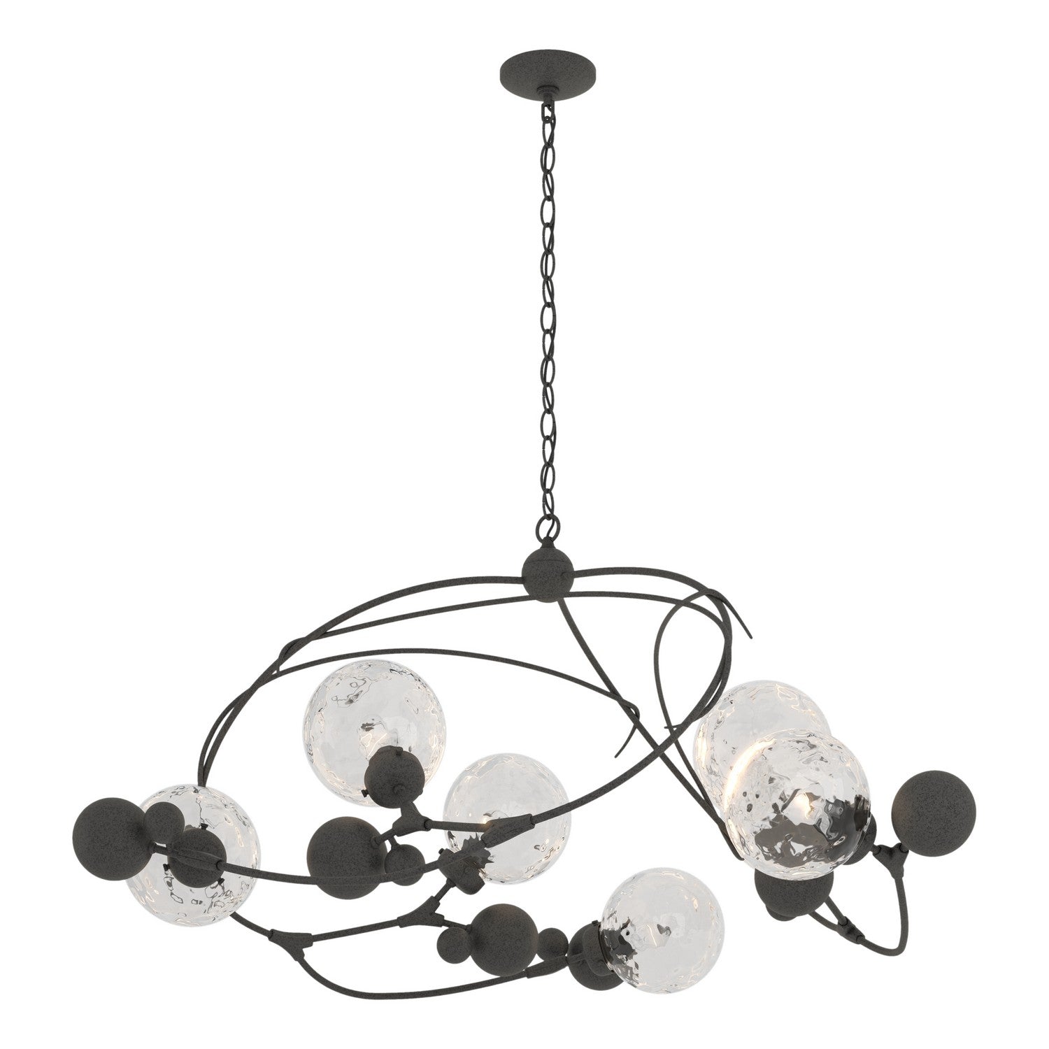 Hubbardton Forge - 136421-SKT-20-LL0639 - Sprig Circular Pendant - Sprig - Natural Iron