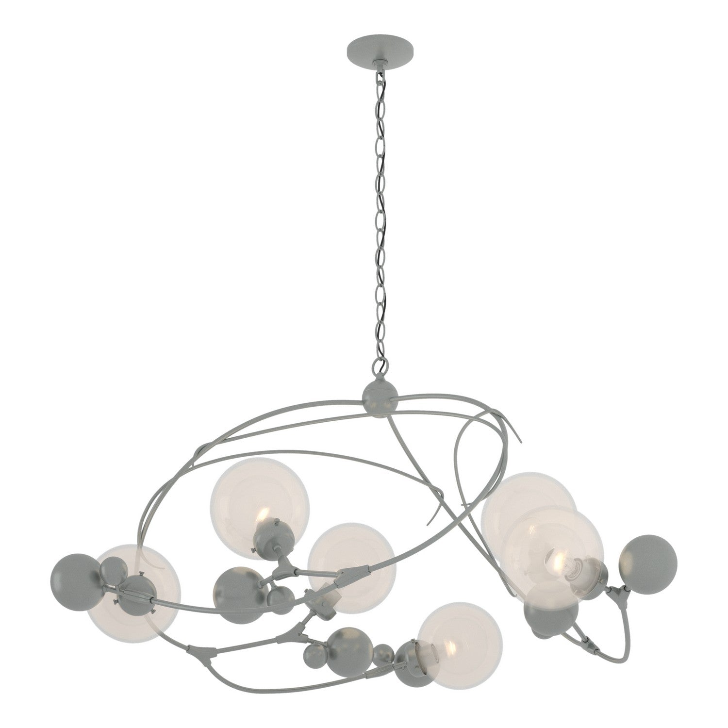 Hubbardton Forge - 136421-SKT-82-WF0639 - Sprig Circular Pendant - Sprig - Vintage Platinum