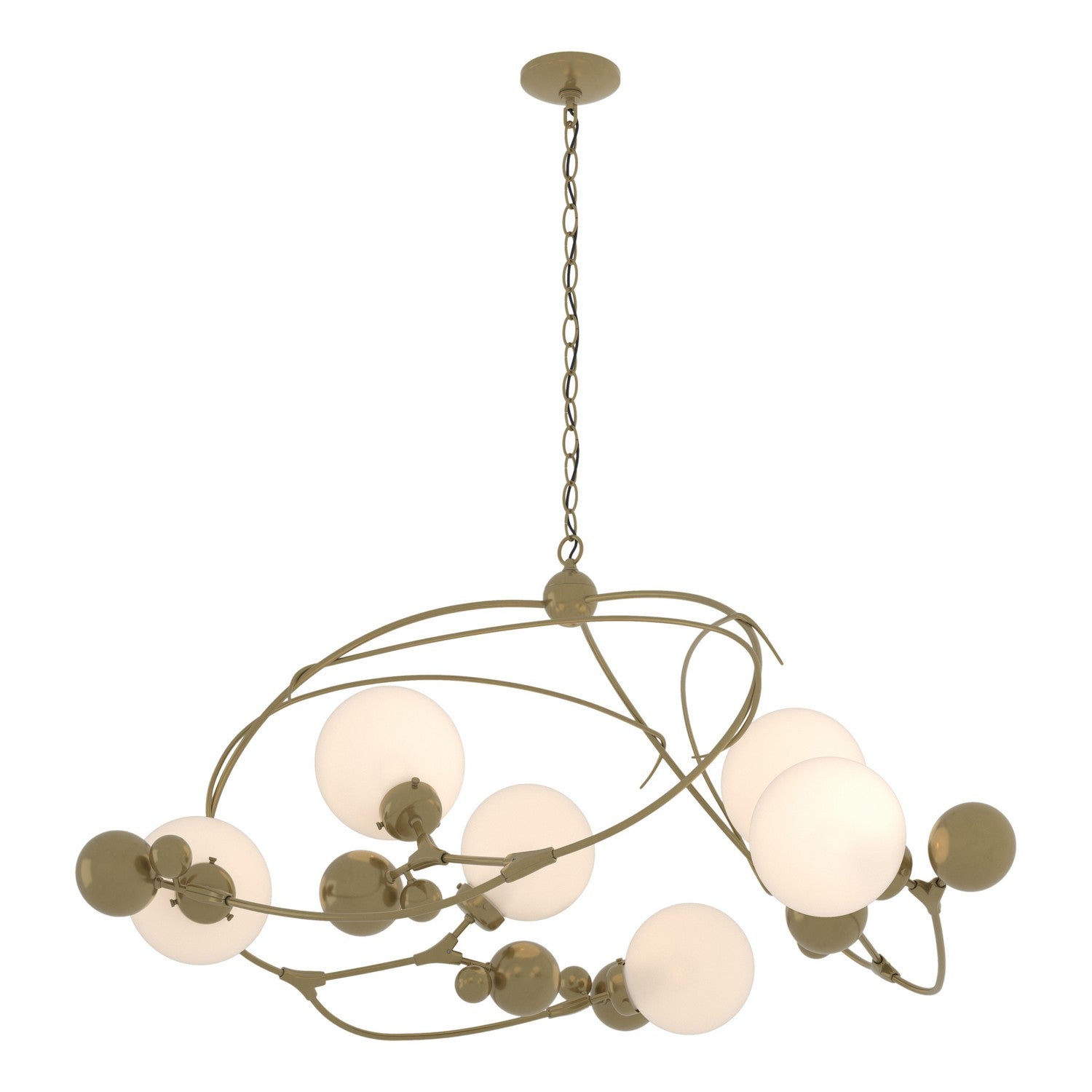 Hubbardton Forge - 136421-SKT-86-GG0639 - Sprig Circular Pendant - Sprig - Modern Brass