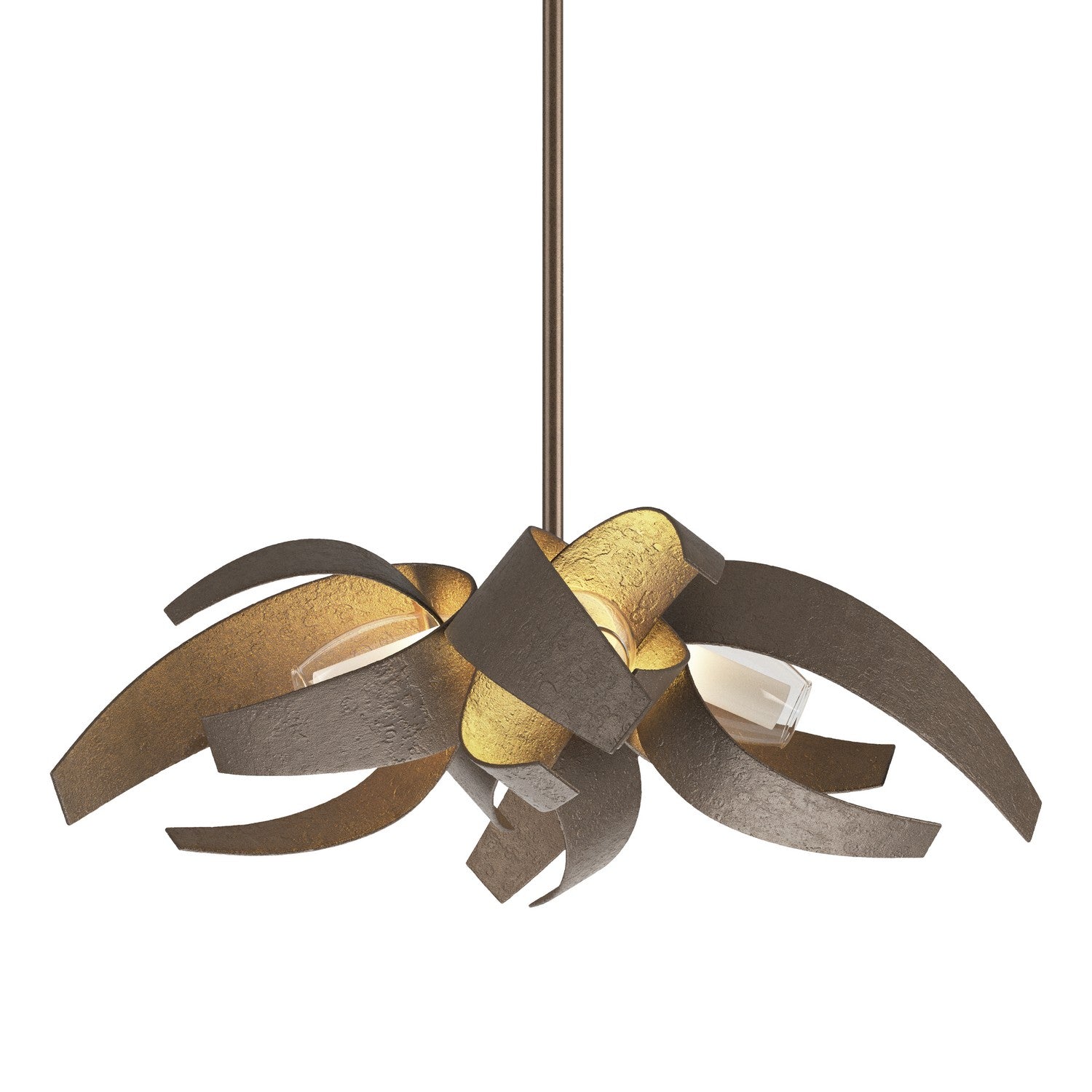 Hubbardton Forge - 136500-SKT-MULT-05-YE0352 - Four Light Pendant - Corona - Bronze