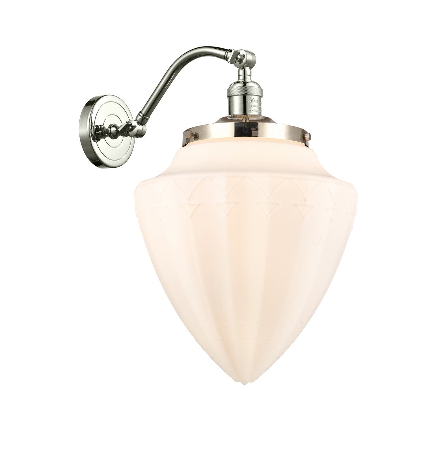 Innovations - 515-1W-PN-G661-12 - One Light Wall Sconce - Franklin Restoration - Polished Nickel