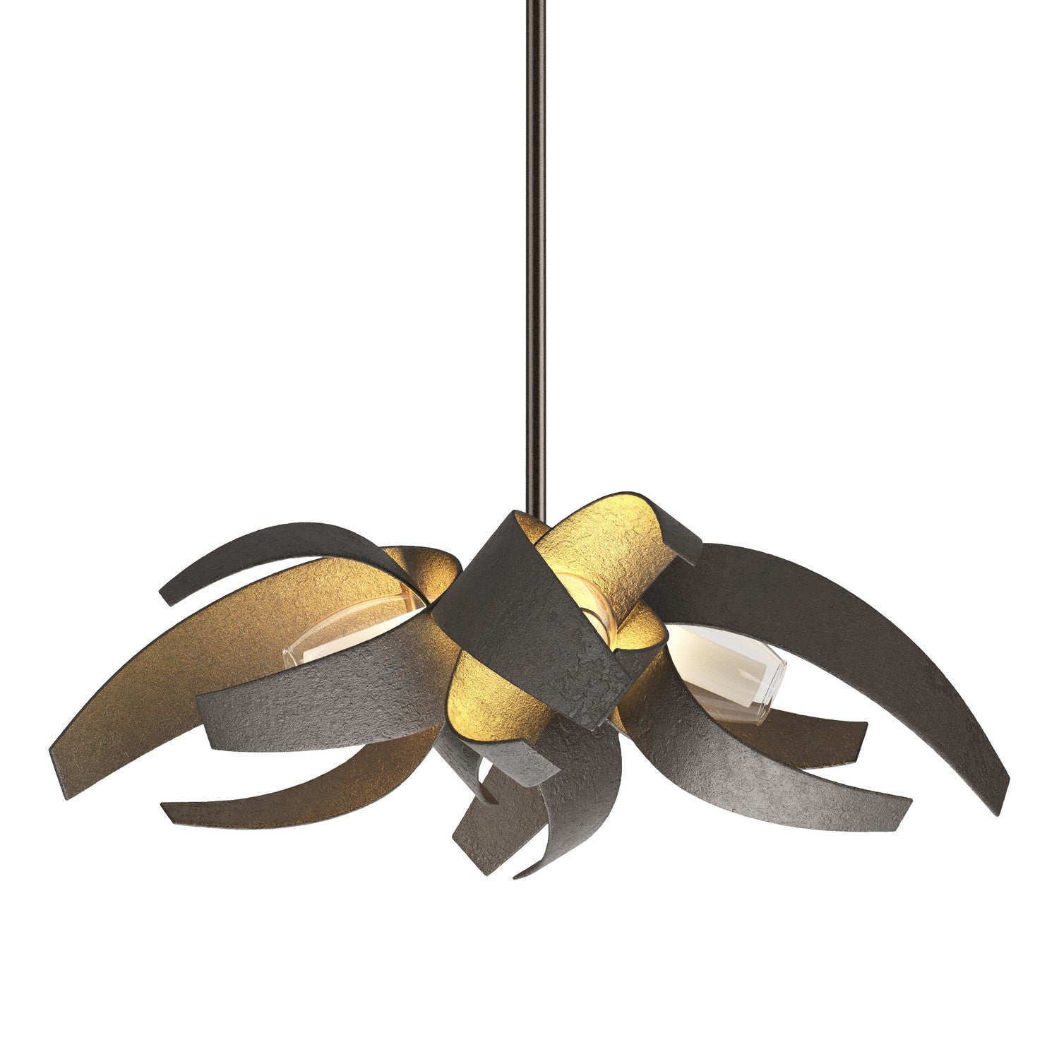 Hubbardton Forge - 136500-SKT-MULT-14-YE0352 - Four Light Pendant - Corona - Oil Rubbed Bronze