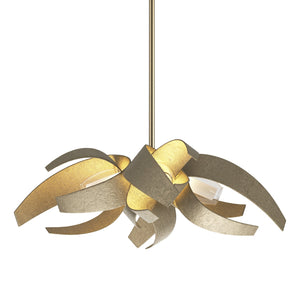 Hubbardton Forge - 136500-SKT-MULT-84-YE0352 - Four Light Pendant - Corona - Soft Gold