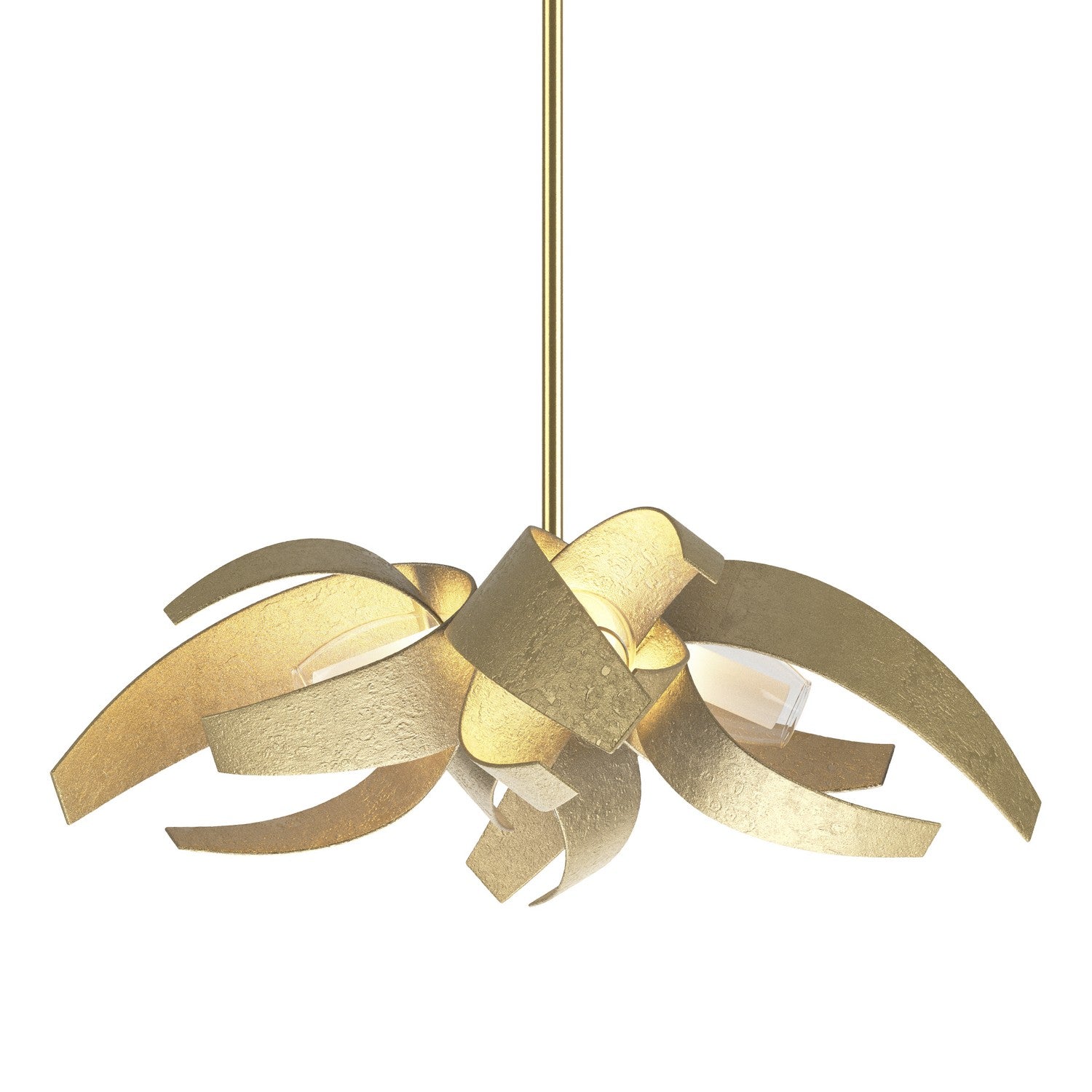 Hubbardton Forge - 136500-SKT-MULT-86-YE0352 - Four Light Pendant - Corona - Modern Brass