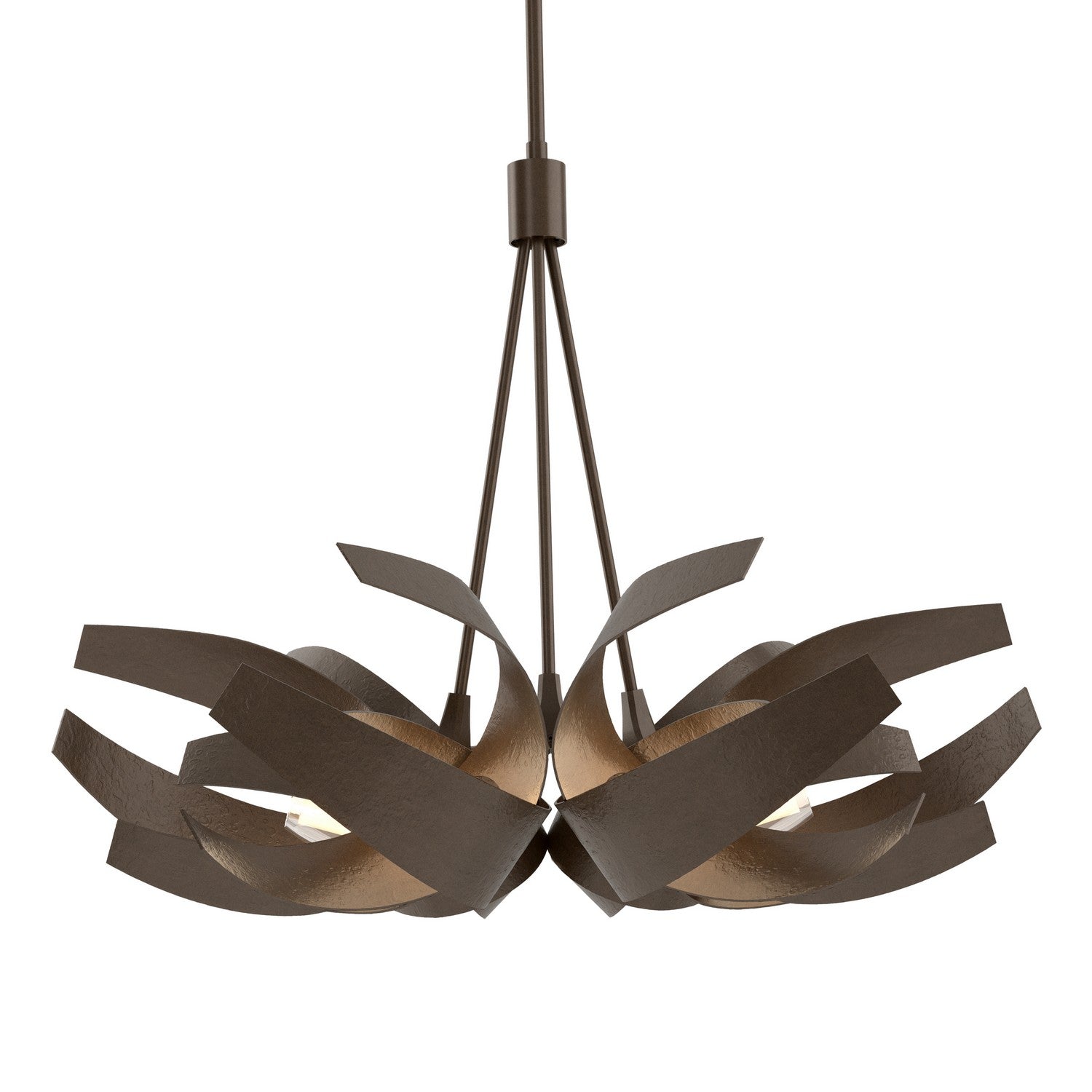 Hubbardton Forge - 136501-SKT-MULT-05-YE0352 - Six Light Pendant - Corona - Bronze