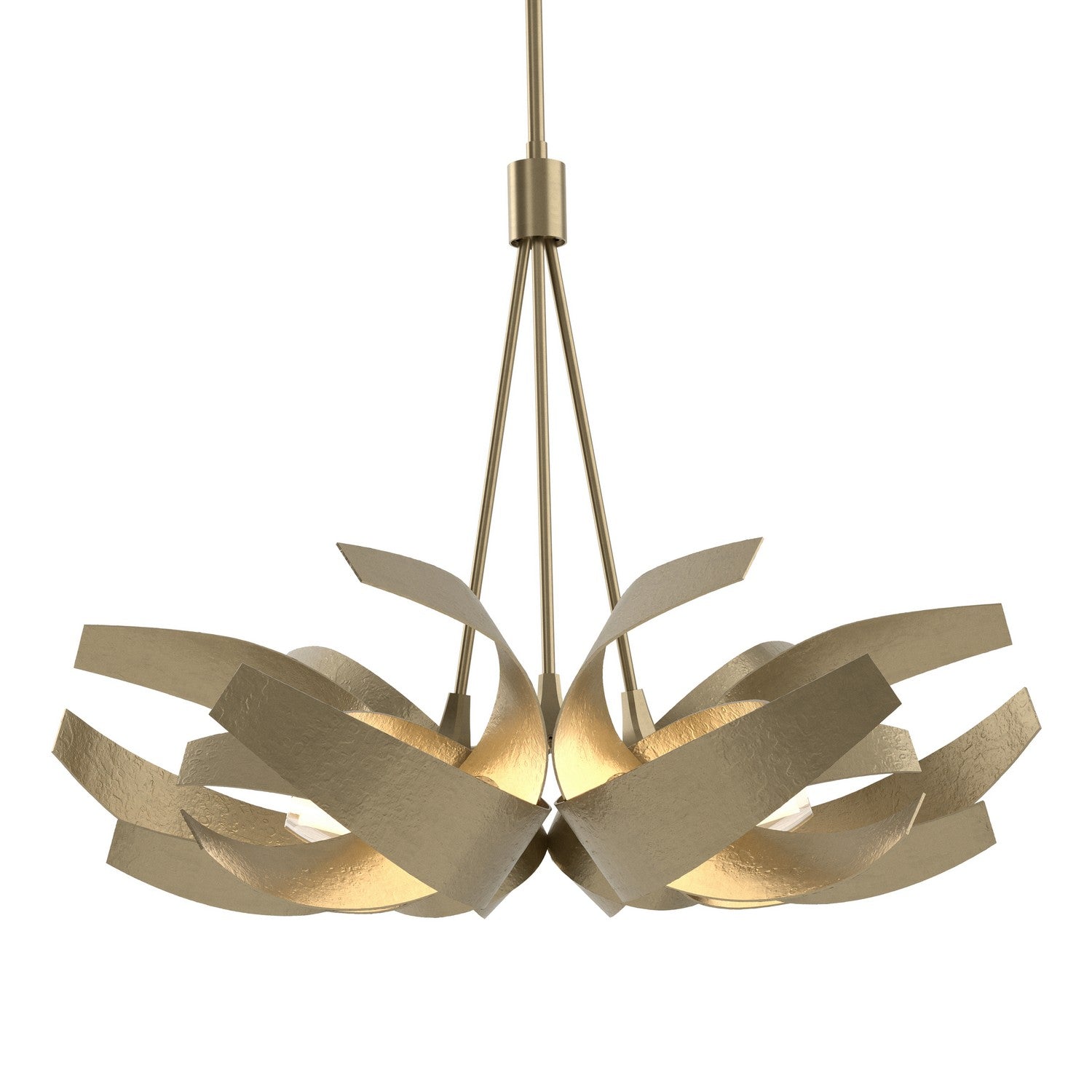 Hubbardton Forge - 136501-SKT-MULT-84-YE0352 - Six Light Pendant - Corona - Soft Gold