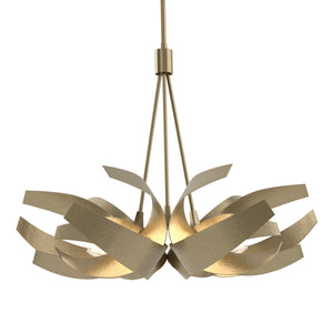 Hubbardton Forge - 136501-SKT-MULT-84-YE0352 - Six Light Pendant - Corona - Soft Gold