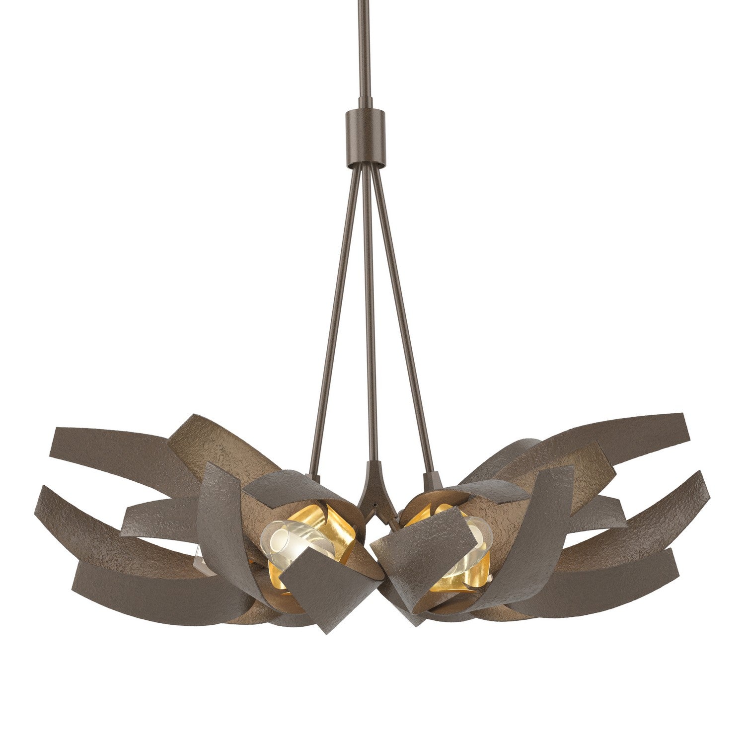 Hubbardton Forge - 136502-SKT-MULT-05-BR-YE0352 - Six Light Pendant - Corona - Bronze