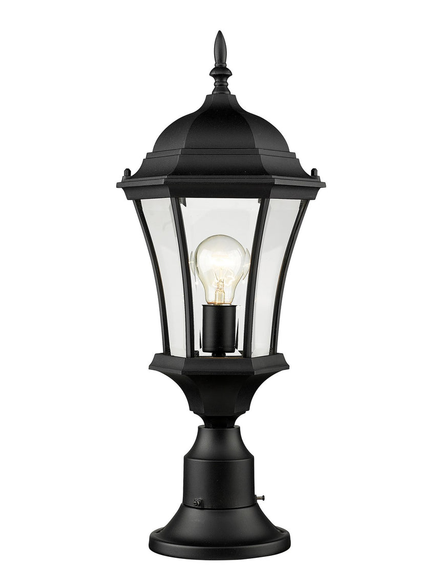 Z-Lite - 522PHM-553PM-BK - One Light Outdoor Pier Mounted Fixture - Wakefield - Black