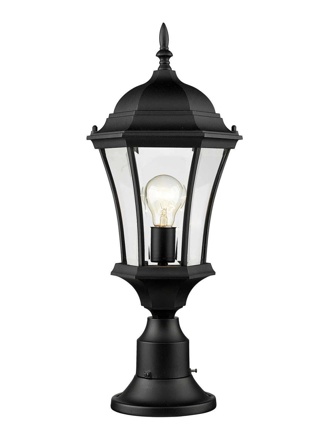 Z-Lite - 522PHM-553PM-BK - One Light Outdoor Pier Mounted Fixture - Wakefield - Black