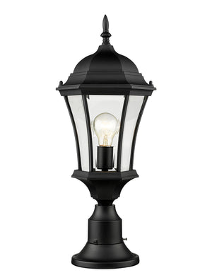Z-Lite - 522PHM-553PM-BK - One Light Outdoor Pier Mounted Fixture - Wakefield - Black