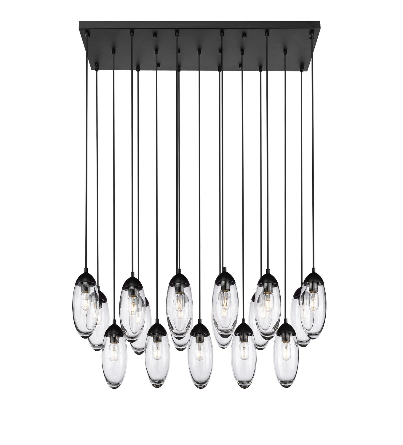 Z-Lite - 651P-17L-MB - 17 Light Linear Chandelier - Arden - Matte Black