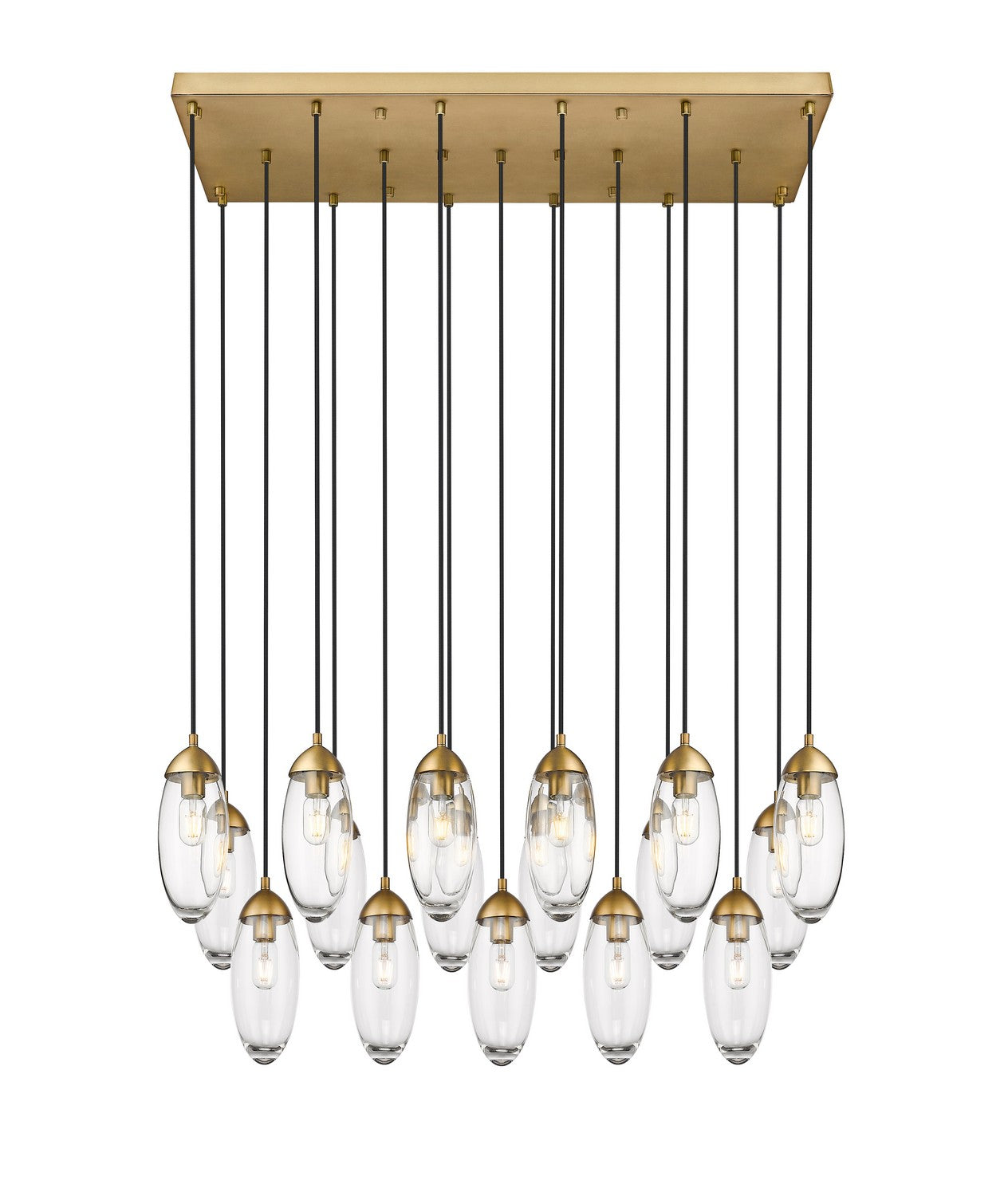 Z-Lite - 651P-17L-RB - 17 Light Linear Chandelier - Arden - Rubbed Brass