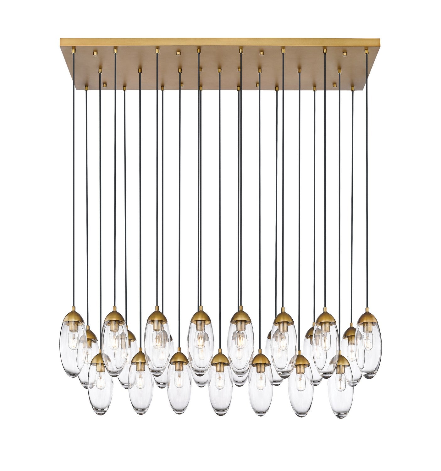 Z-Lite - 651P-23L-RB - 23 Light Linear Chandelier - Arden - Rubbed Brass