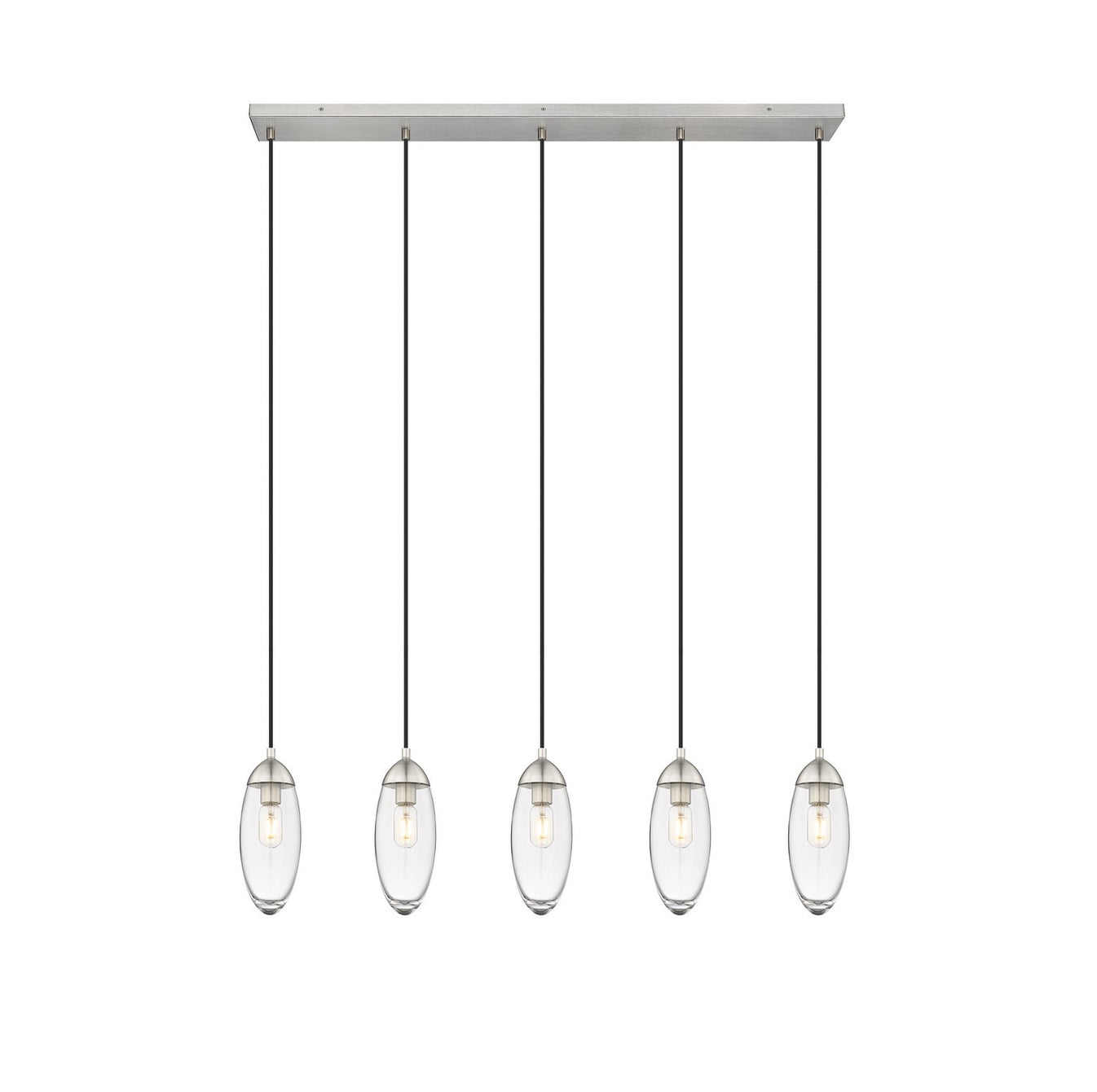 Z-Lite - 651P-5L-BN - Five Light Linear Chandelier - Arden - Brushed Nickel