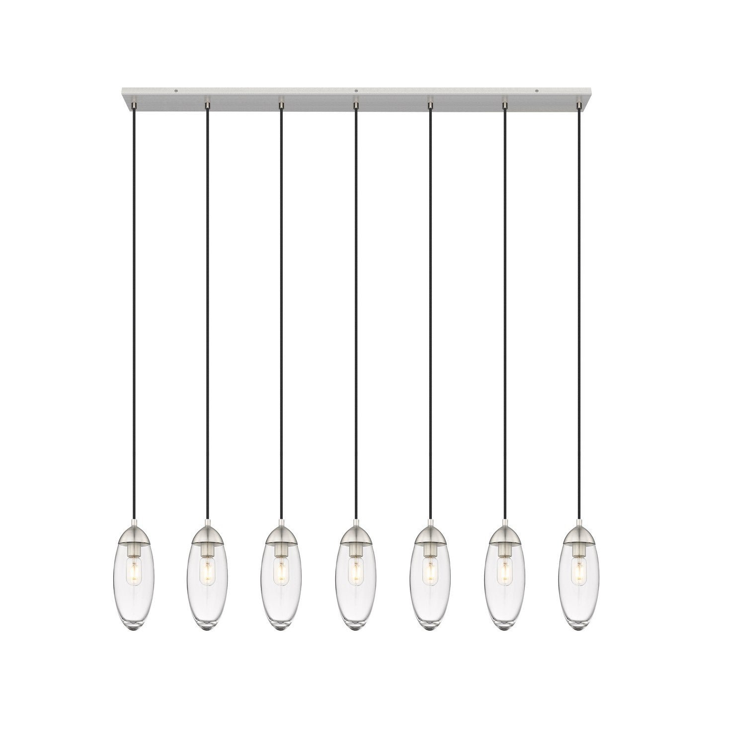 Z-Lite - 651P-7L-BN - Seven Light Linear Chandelier - Arden - Brushed Nickel