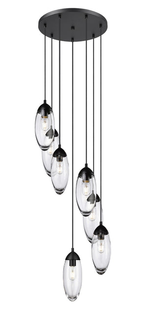 Z-Lite - 651P-7R-MB - Seven Light Chandelier - Arden - Matte Black