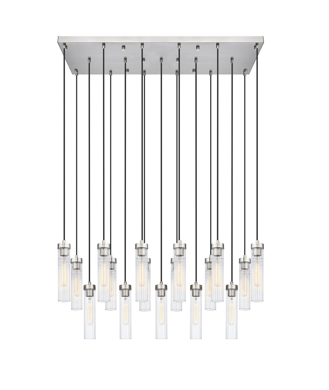 Z-Lite - 740P-17L-BN - 17 Light Linear Chandelier - Beau - Brushed Nickel