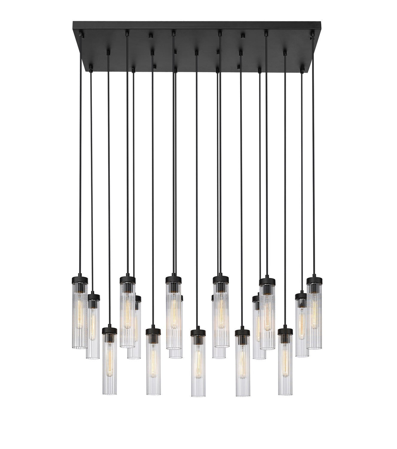 Z-Lite - 740P-17L-MB - 17 Light Linear Chandelier - Beau - Matte Black