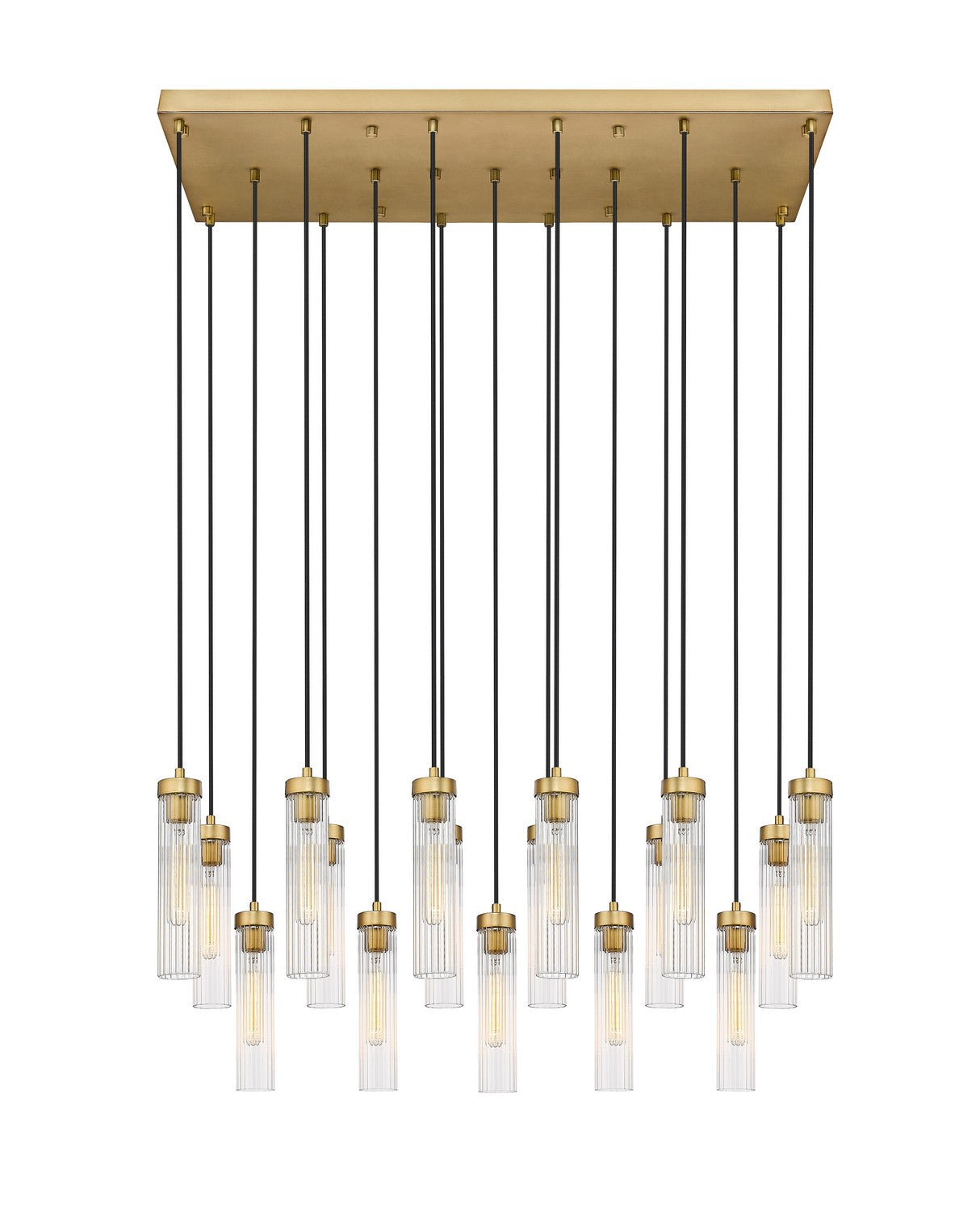 Z-Lite - 740P-17L-RB - 17 Light Linear Chandelier - Beau - Rubbed Brass