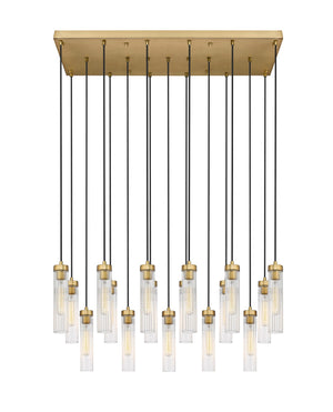 Z-Lite - 740P-17L-RB - 17 Light Linear Chandelier - Beau - Rubbed Brass