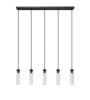 Z-Lite - 740P-5L-MB - Five Light Linear Chandelier - Beau - Matte Black