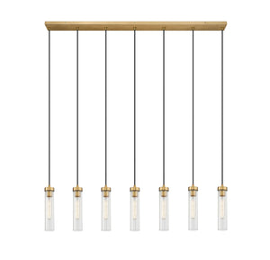 Z-Lite - 740P-7L-RB - Seven Light Linear Chandelier - Beau - Rubbed Brass