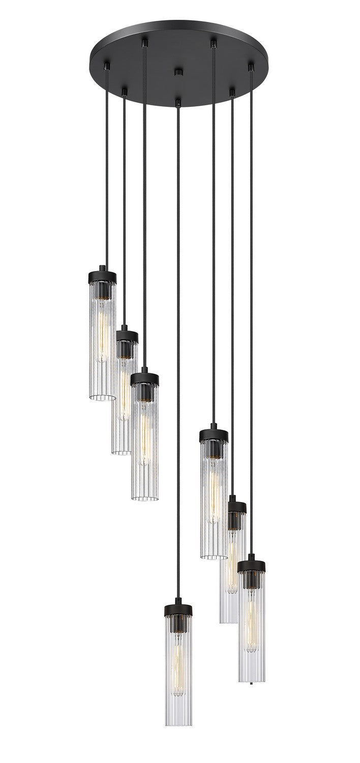 Z-Lite - 740P-7R-MB - Seven Light Chandelier - Beau - Matte Black