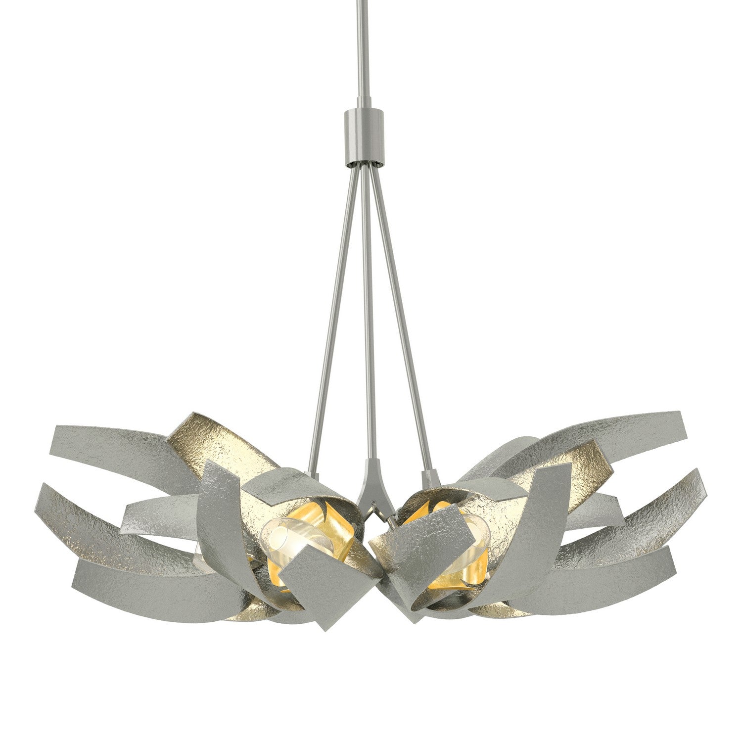 Hubbardton Forge - 136502-SKT-MULT-85-BR-YE0352 - Six Light Pendant - Corona - Sterling