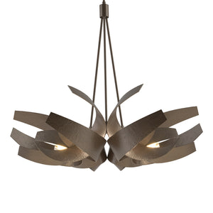 Hubbardton Forge - 136505-SKT-MULT-05-YE0377 - Six Light Pendant - Corona - Bronze