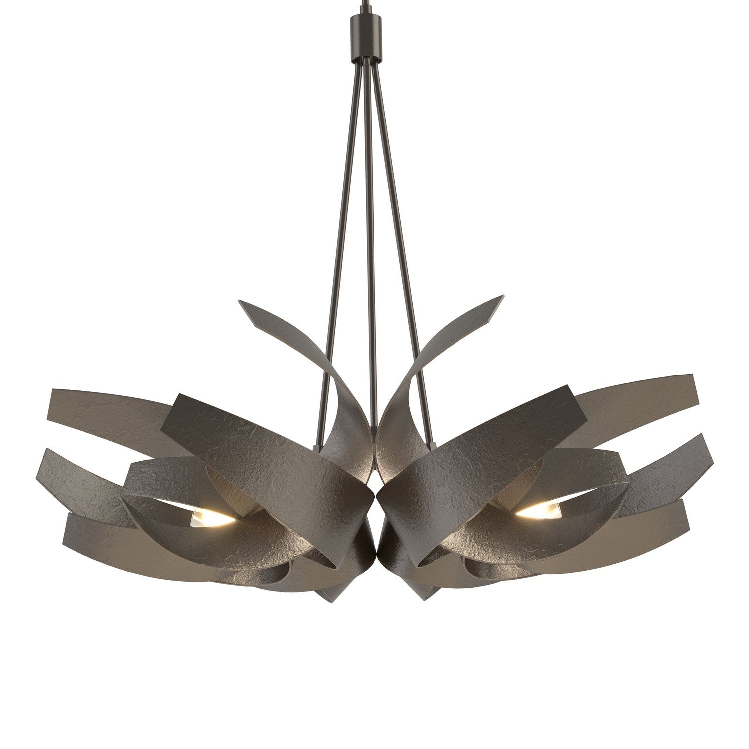 Hubbardton Forge - 136505-SKT-MULT-14-YE0377 - Six Light Pendant - Corona - Oil Rubbed Bronze