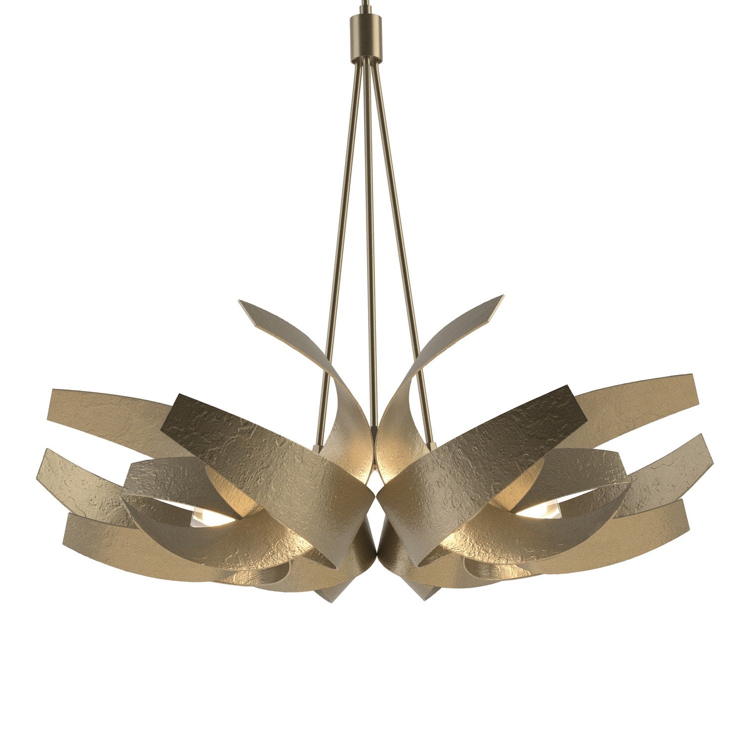 Hubbardton Forge - 136505-SKT-MULT-84-YE0377 - Six Light Pendant - Corona - Soft Gold