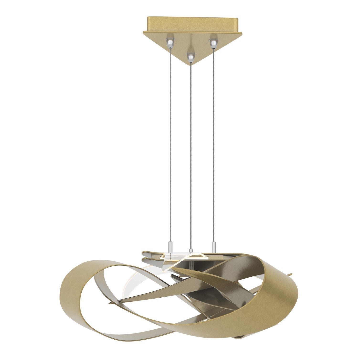 Hubbardton Forge - 136520-LED-STND-86 - LED Pendant - Flux - Modern Brass