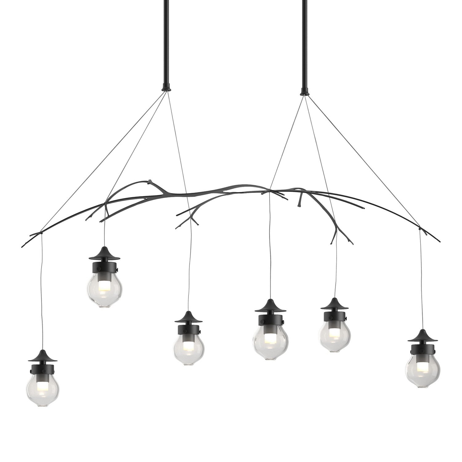 Hubbardton Forge - 136560-SKT-LONG-10-ZM0565 - Kiwi Pendant - Kiwi - Black