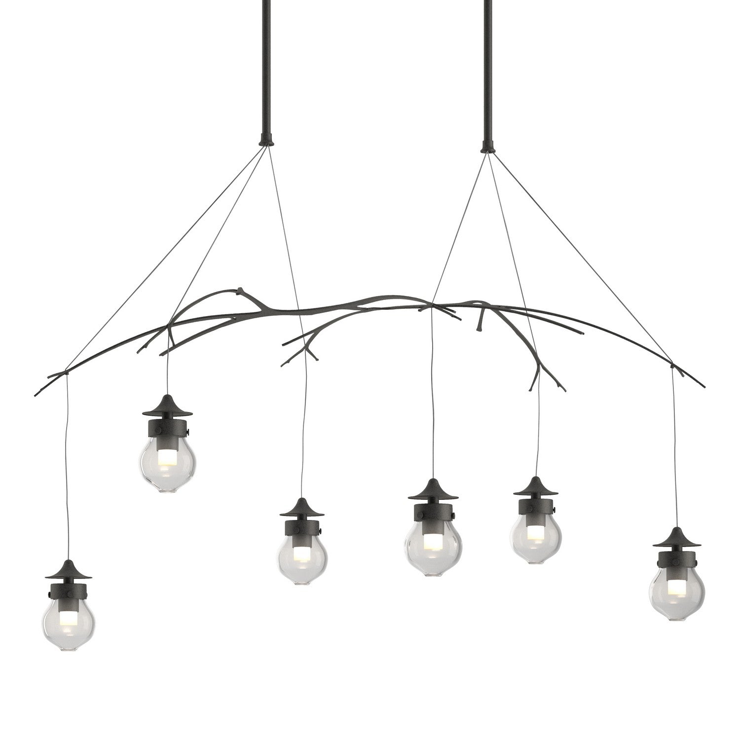 Hubbardton Forge - 136560-SKT-STND-20-ZM0565 - Kiwi Pendant - Kiwi - Natural Iron