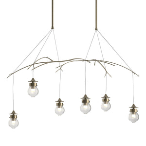 Hubbardton Forge - 136560-SKT-STND-84-ZM0565 - Six Light Pendant - Kiwi - Soft Gold