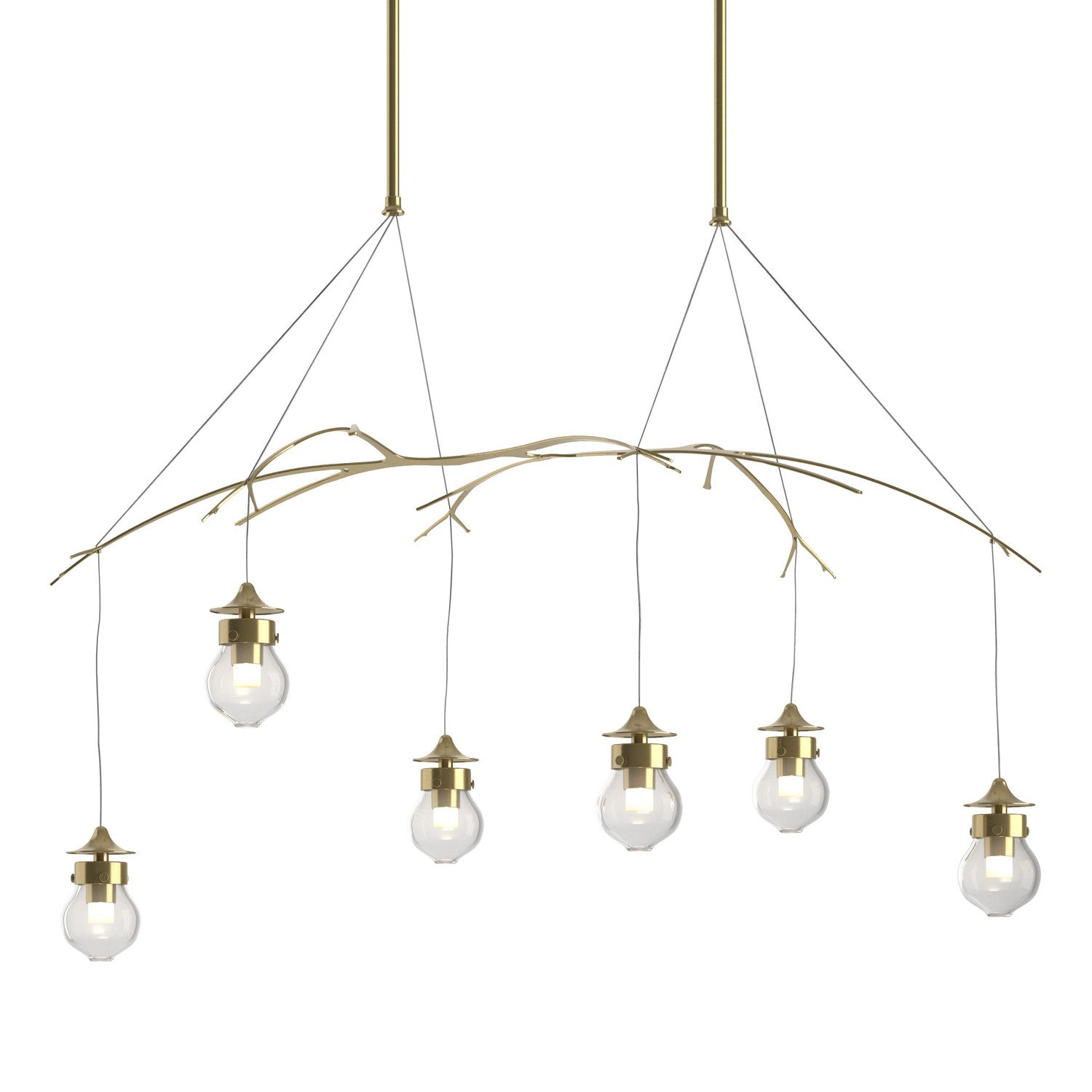 Hubbardton Forge - 136560-SKT-STND-86-ZM0565 - Kiwi Pendant - Kiwi - Modern Brass
