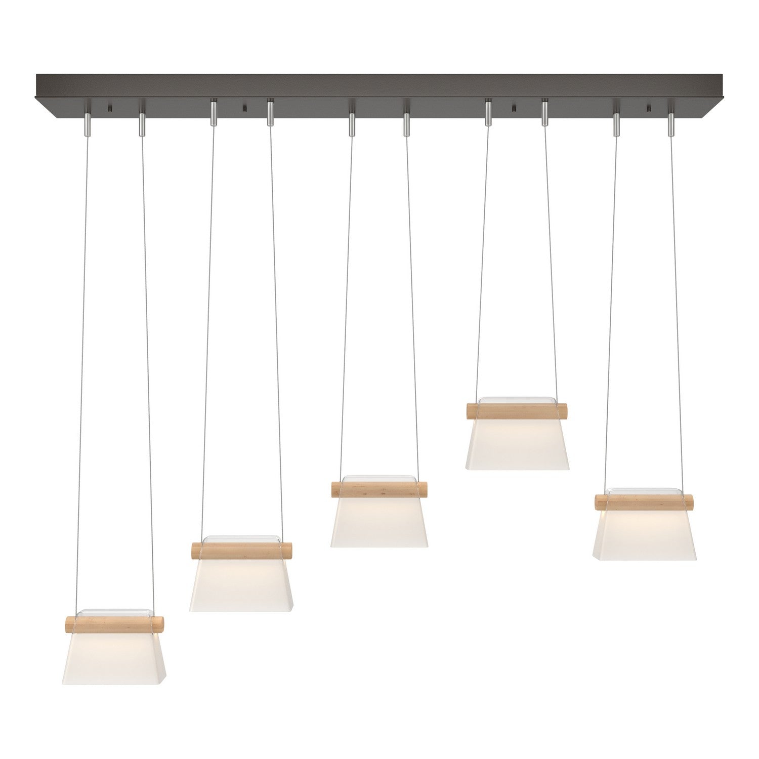 Hubbardton Forge - 136570-LED-STND-14-WD-YE0560 - More Cowbell LED Pendant - Cowbell - Oil Rubbed Bronze