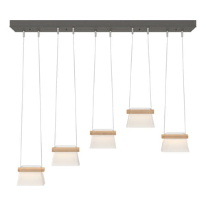 Hubbardton Forge - 136570-LED-STND-20-WD-YE0560 - LED Pendant - Cowbell - Natural Iron