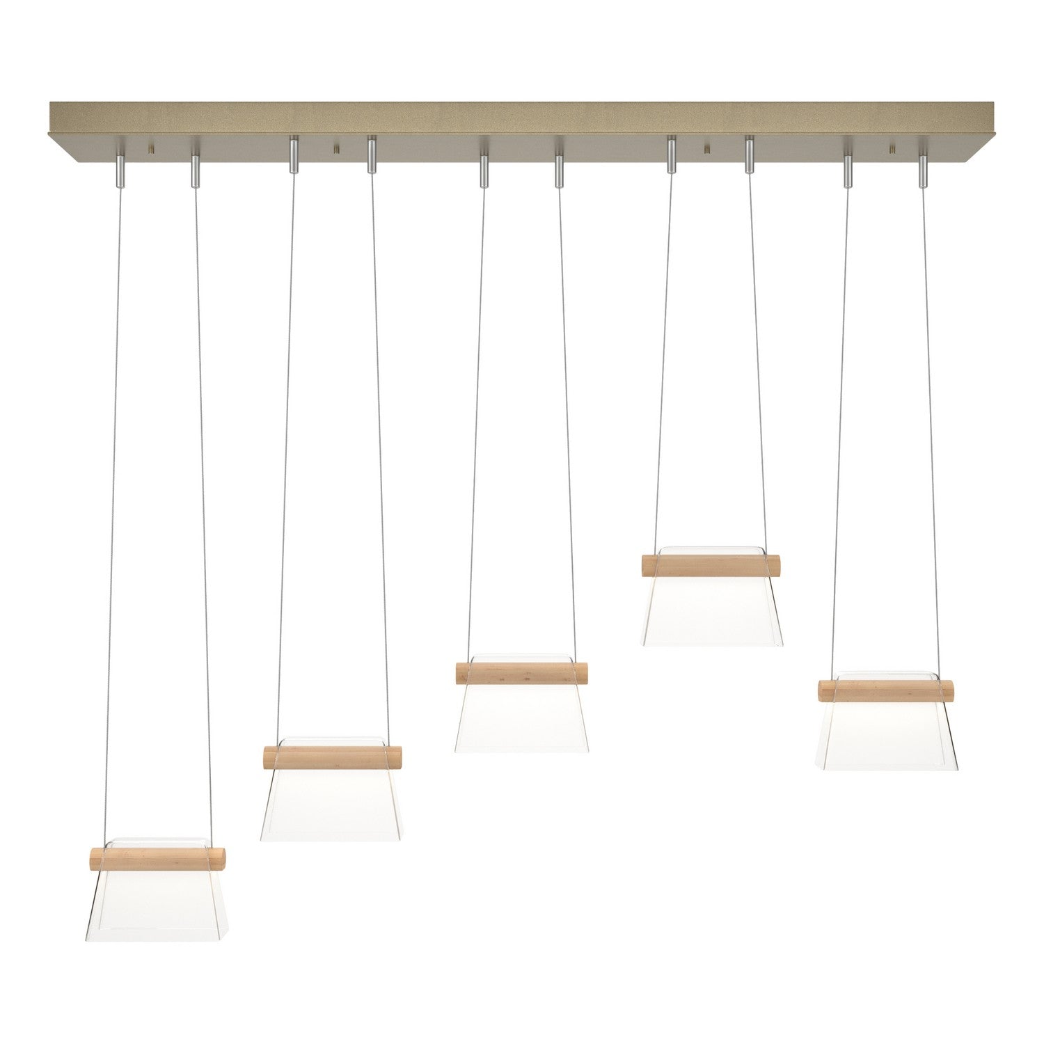 Hubbardton Forge - 136570-LED-STND-84-WD-ZM0560 - More Cowbell LED Pendant - Cowbell - Soft Gold