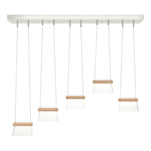 Hubbardton Forge - 136570-LED-STND-85-WD-ZM0560 - LED Pendant - Cowbell - Sterling