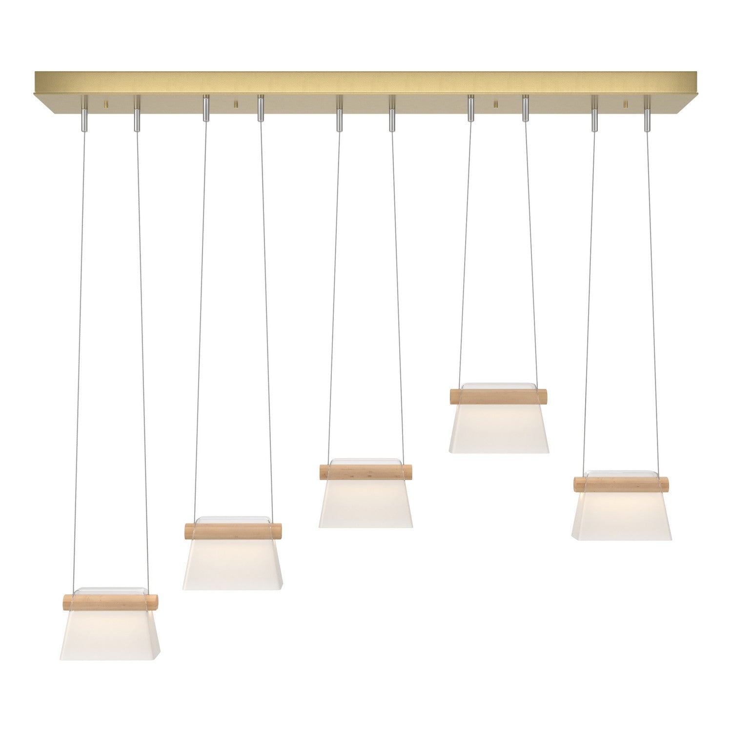 Hubbardton Forge - 136570-LED-STND-86-WD-YE0560 - More Cowbell LED Pendant - Cowbell - Modern Brass